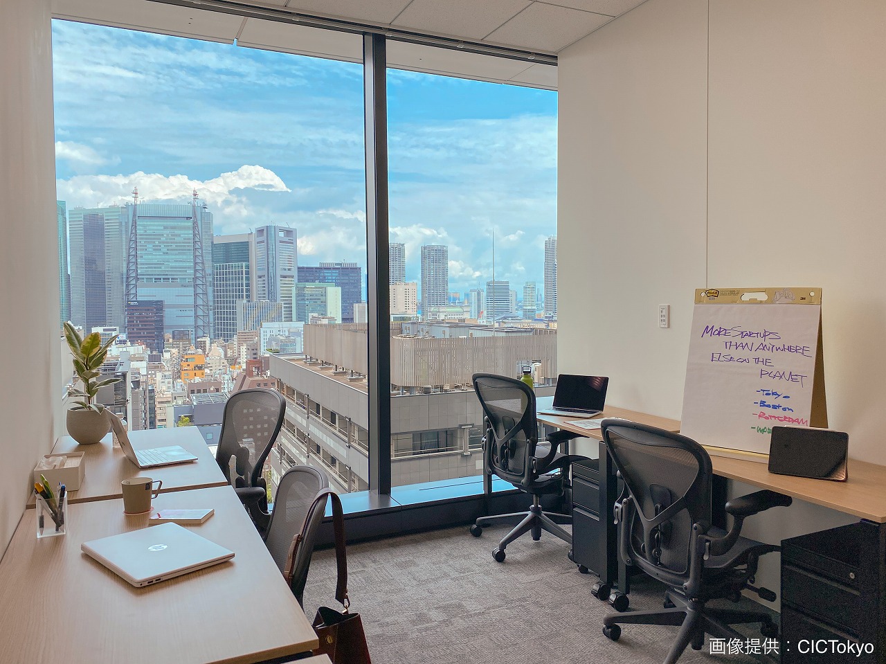 個室_５名未満。地方スタートアップの東京拠点、個人事業主のオフィスなどに最適。