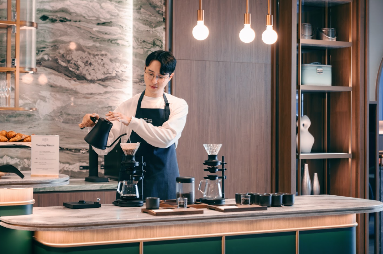 毎朝のドリップコーヒーサービス