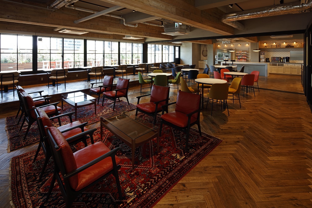 Co-working space_Vintage style shared lounge is available for various business situations