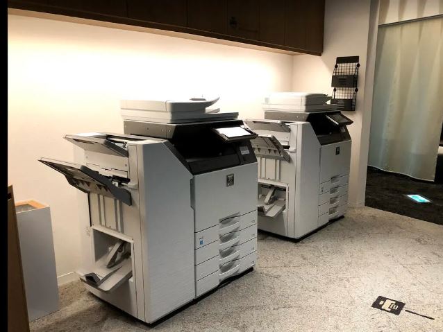 Equipment: Multi-function printers. Eight multi-function printers are available in the facility.