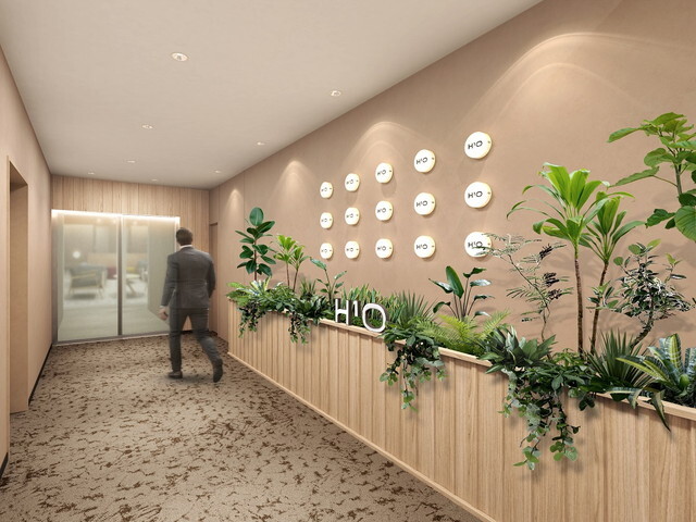 Common area_EV hall. The interior is decorated with nature-inspired colors to create a calm atmosphere. *The images are for illustrative purposes only.