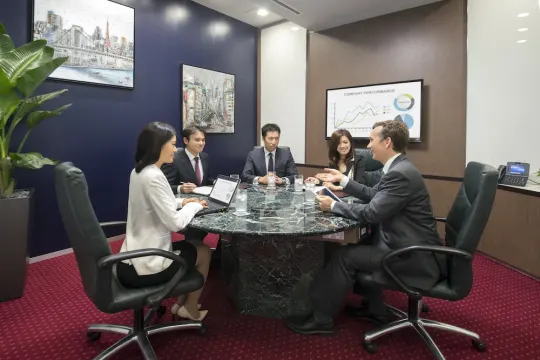 Meeting Rooms_A vital part of business, our meeting rooms are fully equipped with videoconferencing systems and free drinks.