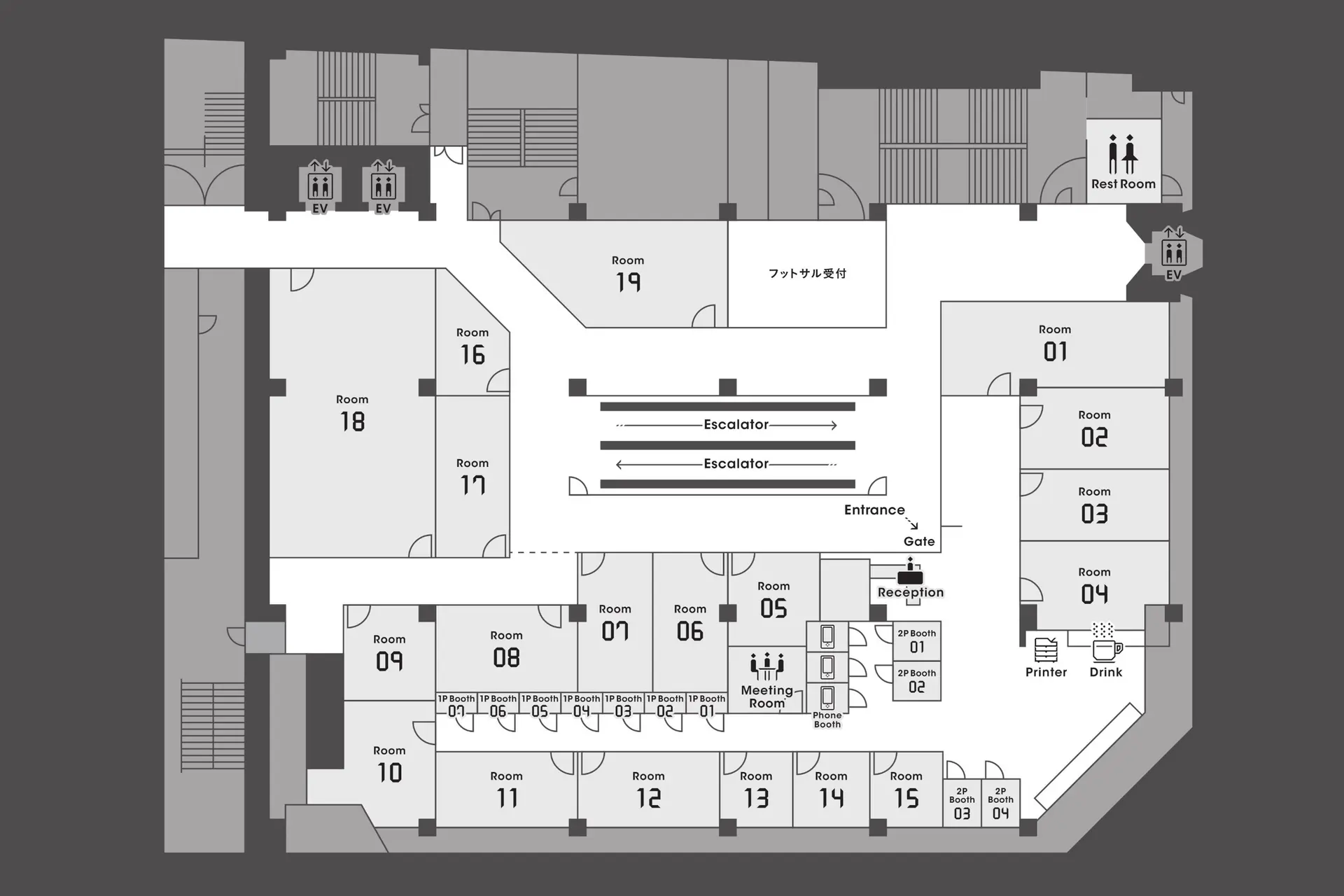 8階フロアマップ